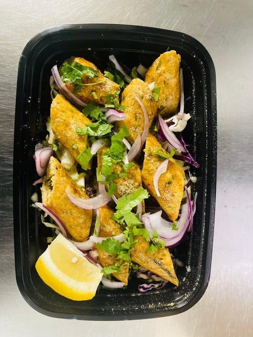 Chicken Seekh Kebab.