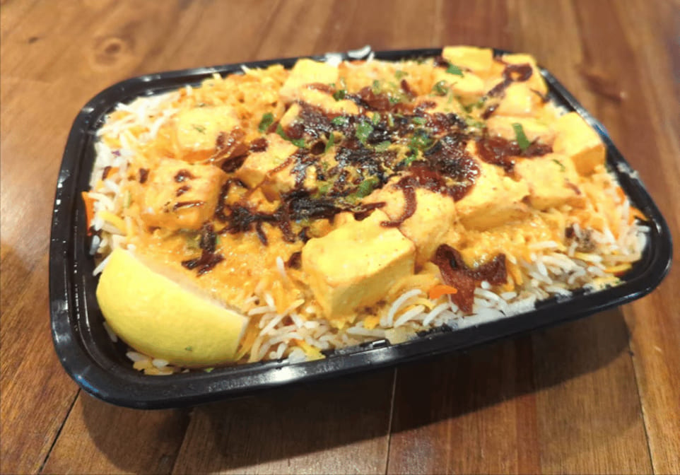 Mughlai Paneer Biryani.