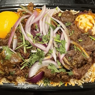 Ghee Roast Mutton Biryani