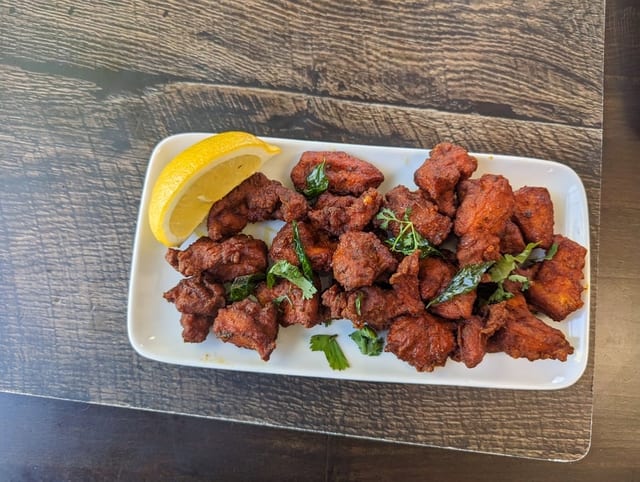 Madras Chicken 65.